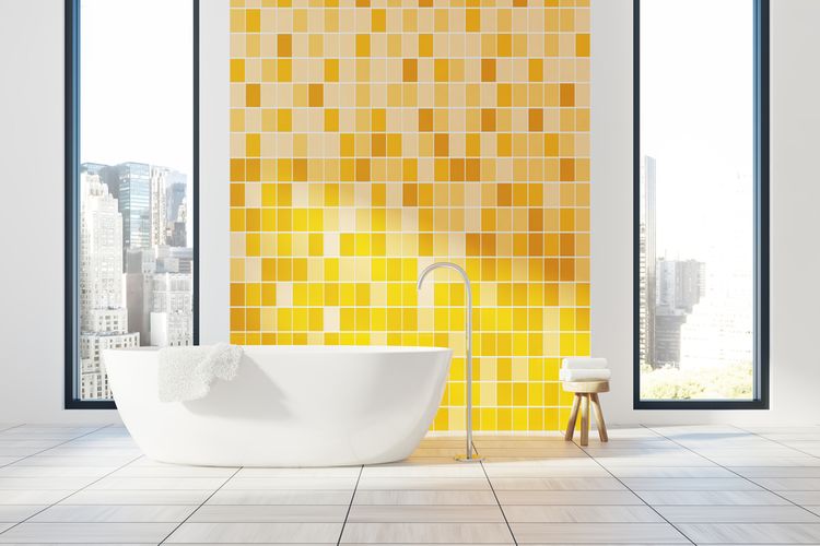 Žltá kúpeľňa