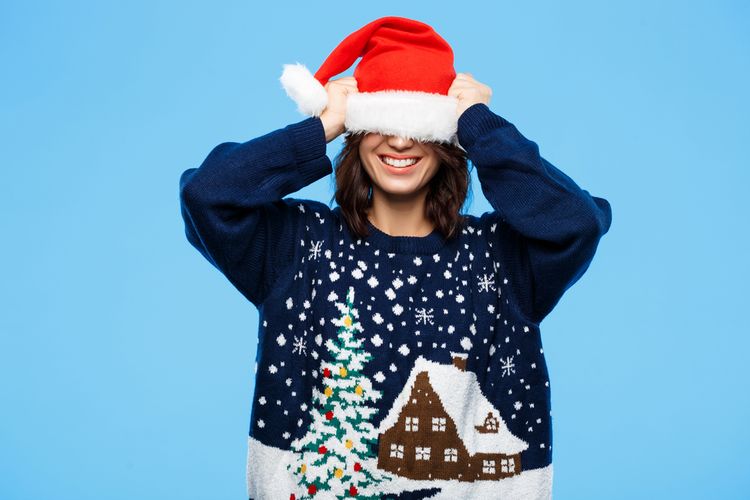 Vianočný sveter s motívom