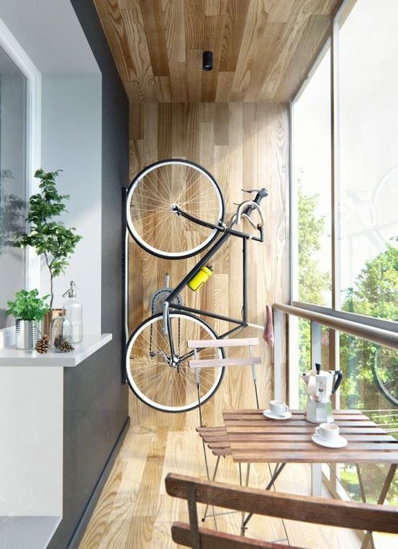 Uskladnenie bicykla na balkóne