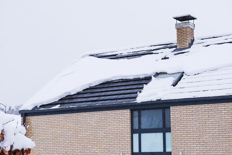 Sneh na streche 