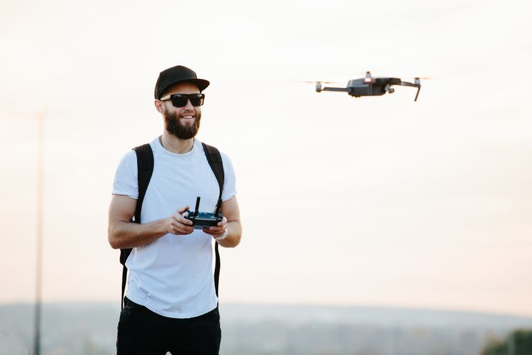 Lietanie s dronom v prírode