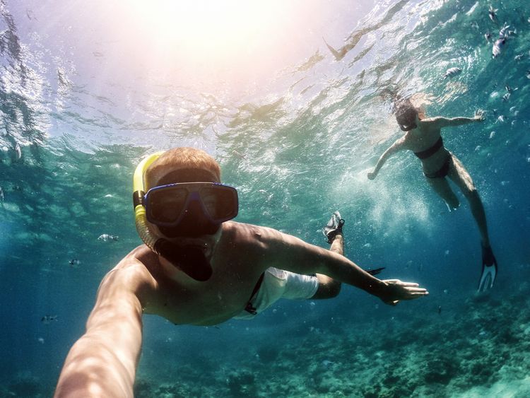 Nahrávanie pod vodou s outdoorovou kamerou