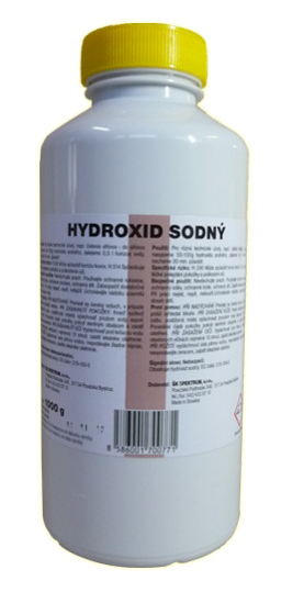 Hydroxid sodný na čistenie WC