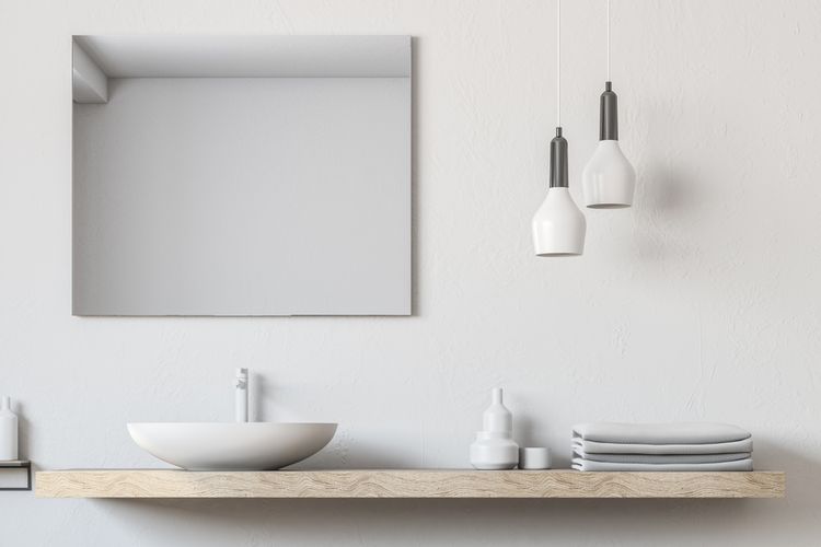 Kúpeľňa zariadená v minimalistickom štýle