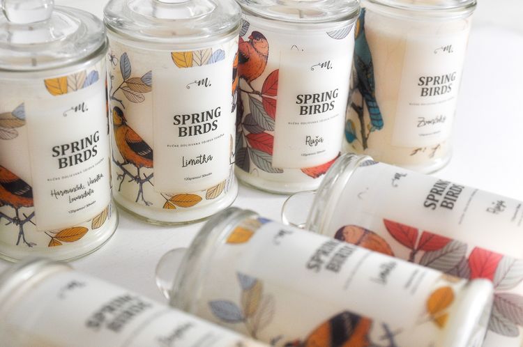 Jarná kolekcia sójových sviečok