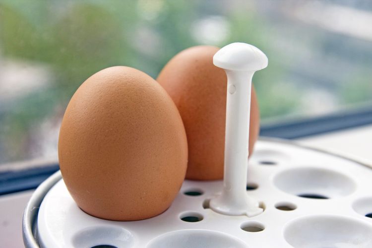 Nerezový varič vajec s plastovým krytom