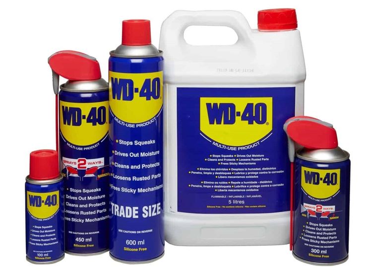 Rôzne balenia penetračného oleja WD-40