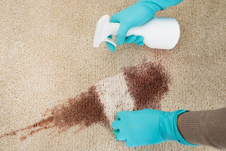 Ako vyčistiť svetlý koberec od červeného vína?