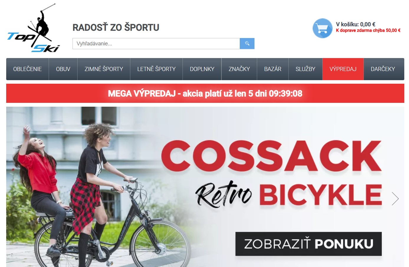 Dizajn webu Topski.sk