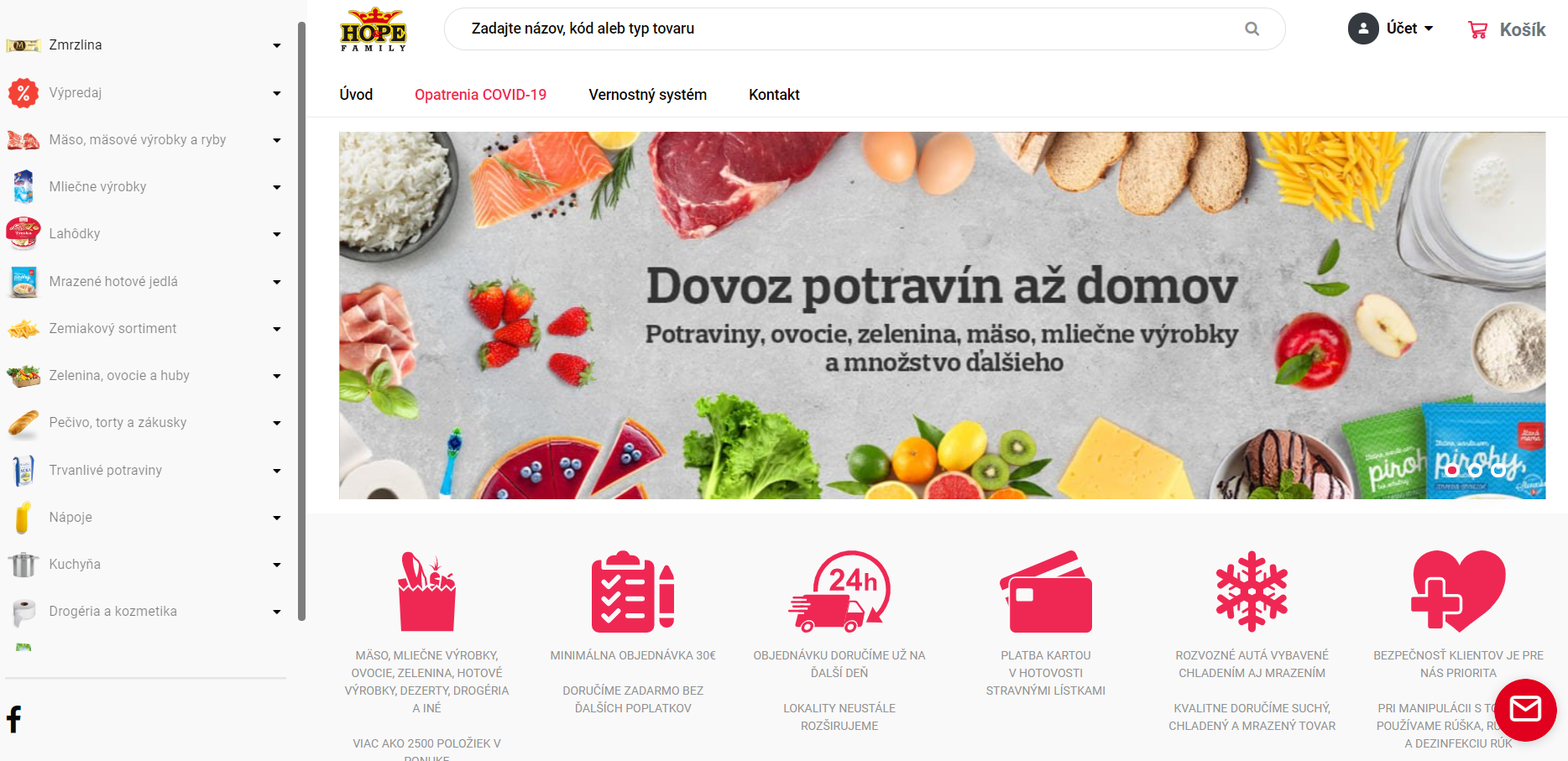 Potravinyazdomov.sk online nakupovanie