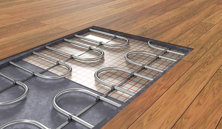 Podlahové kúrenie produkuje sálavé teplo