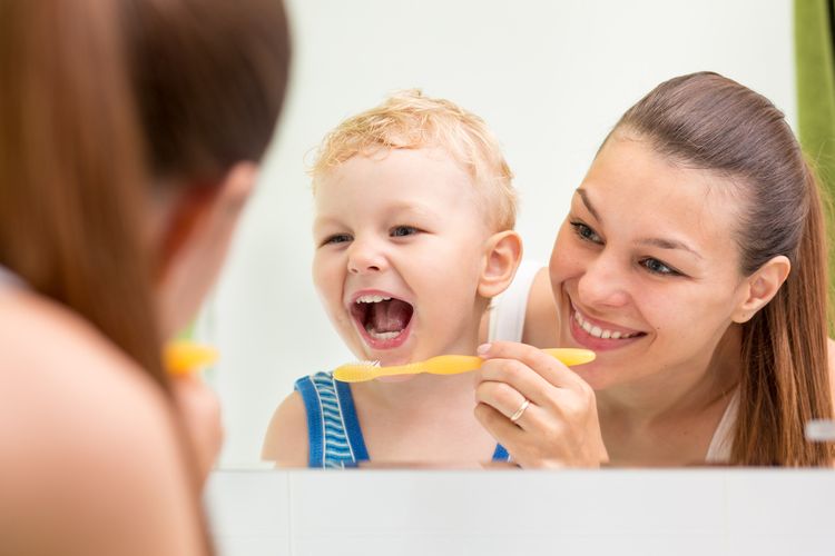 Deti a umývanie zubov