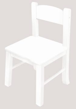 Detská stolička (sada 2 ks) Pantone, biela