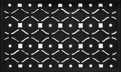 Gumová rohožka Eye Mat 45x75 cm, kolieska