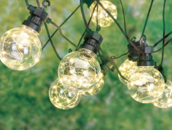 Svetelná reťaz 7,5 m, 10 žiaroviek s LED