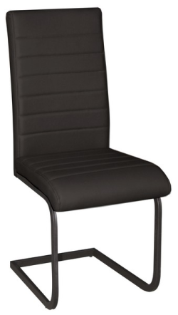 Jedálenská stolička Arden, čierna ekokoža