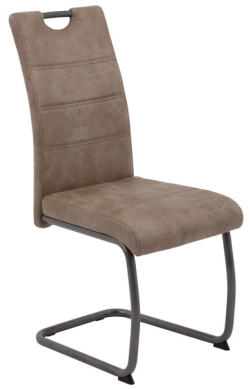 Jedálenská stolička Flora 4, béžová vintage látka