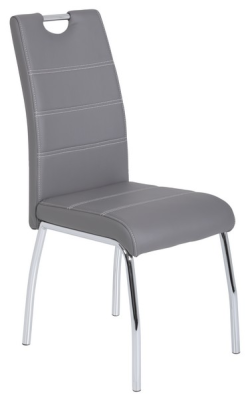 Jedálenská stolička Susi 920/196, šedá ekokoža