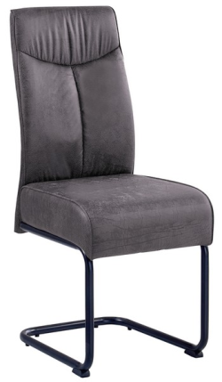 Jedálenská stolička York, tmavo šedá vintage látka