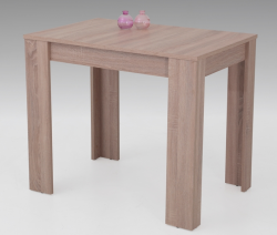 Jedálenský stôl Eva, 90x60 cm, dub sonoma, rozkladací