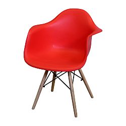 Jedálenská stolička DUO červená