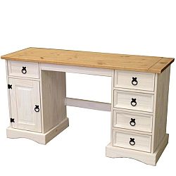 Písací stôl CORONA biely vosk 16334B