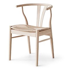 Biela jedálenská stolička z bukového dreva Findahl by Hammel Freja