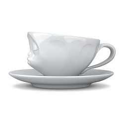 Biely bozkávajúci porcelánový hrnček na kávu 58products, objem 200 ml