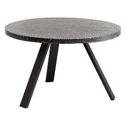 Čierny jedálenský stôl Kave Home Shanelle, ⌀ 120 cm