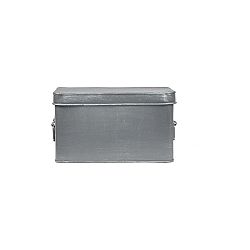 Čierny kovový úložný box LABEL51 Media, šírka 22 cm