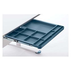 Modrá prídavná zásuvka k písaciemu stolu Flexa Evo