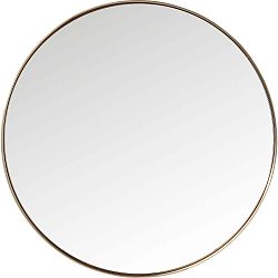 Okrúhle zrkadlo s rámom v medenej farbe Kare Design Round Curve, ⌀ 100 cm