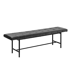 Sivá lavica Interstil Sigfrid, dĺžka 160 cm