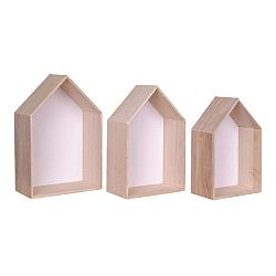 Súprava 3 drevených políc House Nordic Verona