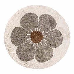 Svetlo šedo-krémový detský koberec ø 120 cm Bohemian Daisy - Nattiot