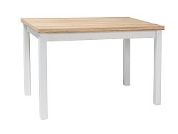 NajlacnejsiNabytok ADAM jedálenský stôl 100x60 cm, dub/biely matný