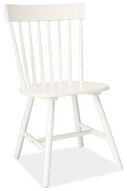 NajlacnejsiNabytok ALERO drevená stolička biela