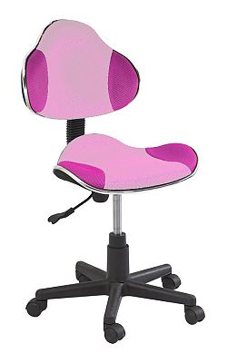 NajlacnejsiNabytok Detská otočná stolička Q-G2, ružová