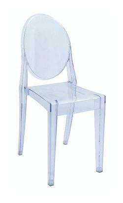 NajlacnejsiNabytok MARTIN plastová stolička, transparentná »