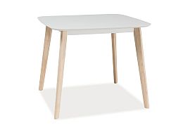 NajlacnejsiNabytok TIBI jedálenský stôl, dub bielený/biela