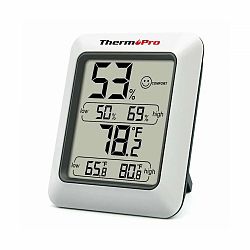 THERMOPRO TP-50 BASE STATION, COMFORT INDICATOR, SILVER