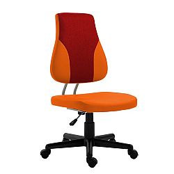 Otočná rastúca stolička, oranžová/červená, RANDAL