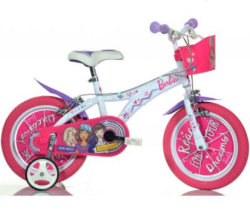 DINO Bikes Detský bicykel 16" s košíkom a licenciou Barbie  616GBA