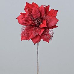 Florasystém Poinsettia klip červená 8200562