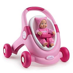Smoby Chodítko - kočiarik pre bábiku Minikiss ružové  102053