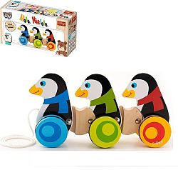 Trefl Drevená ťahacia hračka tučniaci 60940