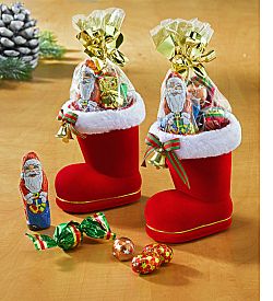 Magnet 3Pagen 2 topánky Santa Clausa plnené cukrovinkami