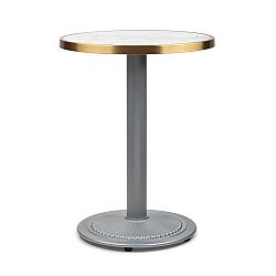 Blum Patras Jewel, mramorový stôl, secesný štýl, Ø: 57,5 cm, výška: 75 cm, liatinový stojan