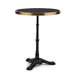 Blum Patras Lux, bistro stôl s trojnohým podstavcom, mramorový stôl, Ø: 57,5 cm, výška: 72 cm