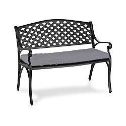 Blumfeldt Pozzilli BL, záhradná lavička & podložka na sedenie, čiena/sivá